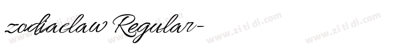 zodiaclaw Regular字体转换 zodiaclaw Regular字体转换